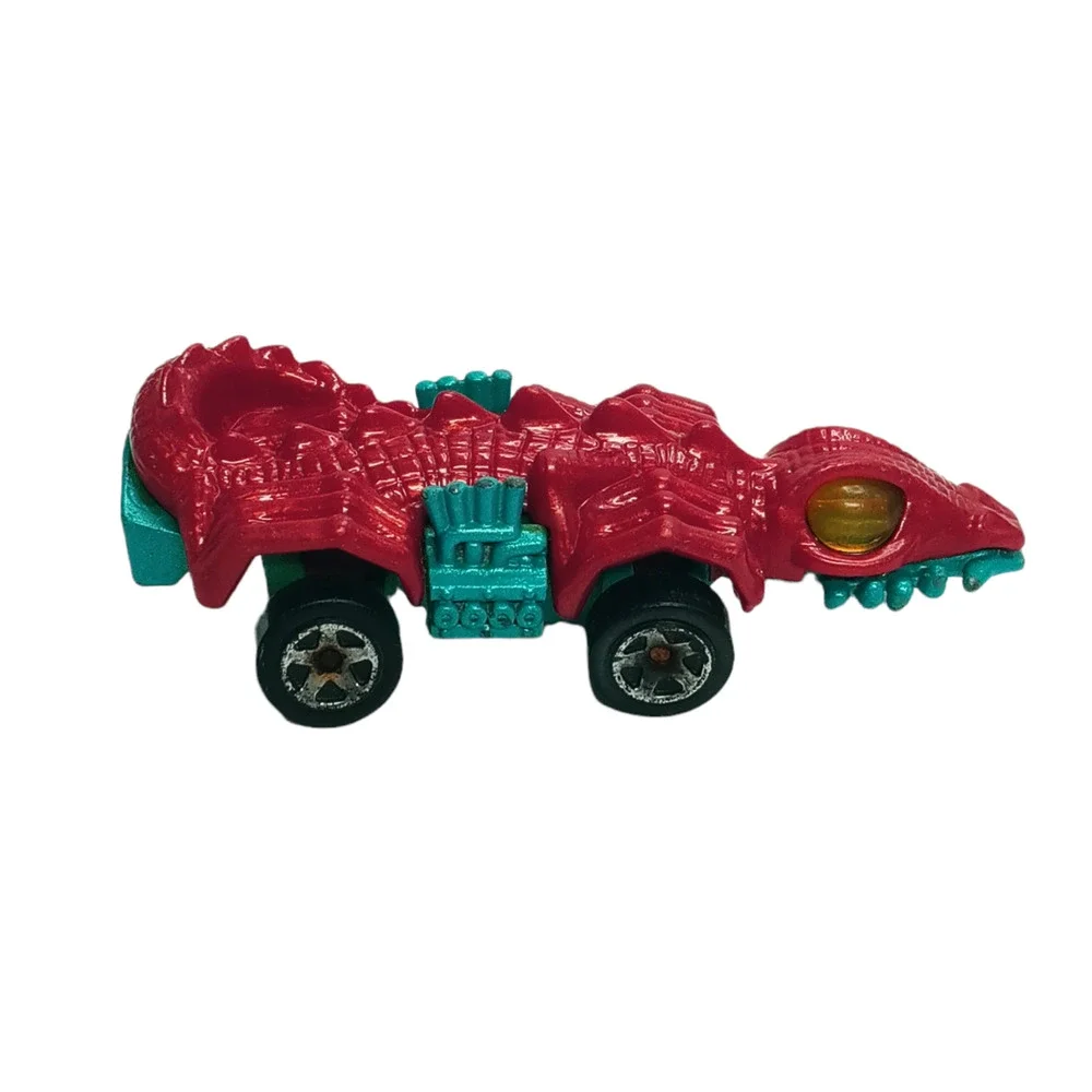 Hot Wheels Crocodile Car Red Blue Alligator Vehicle Mattel Diecast Collectible